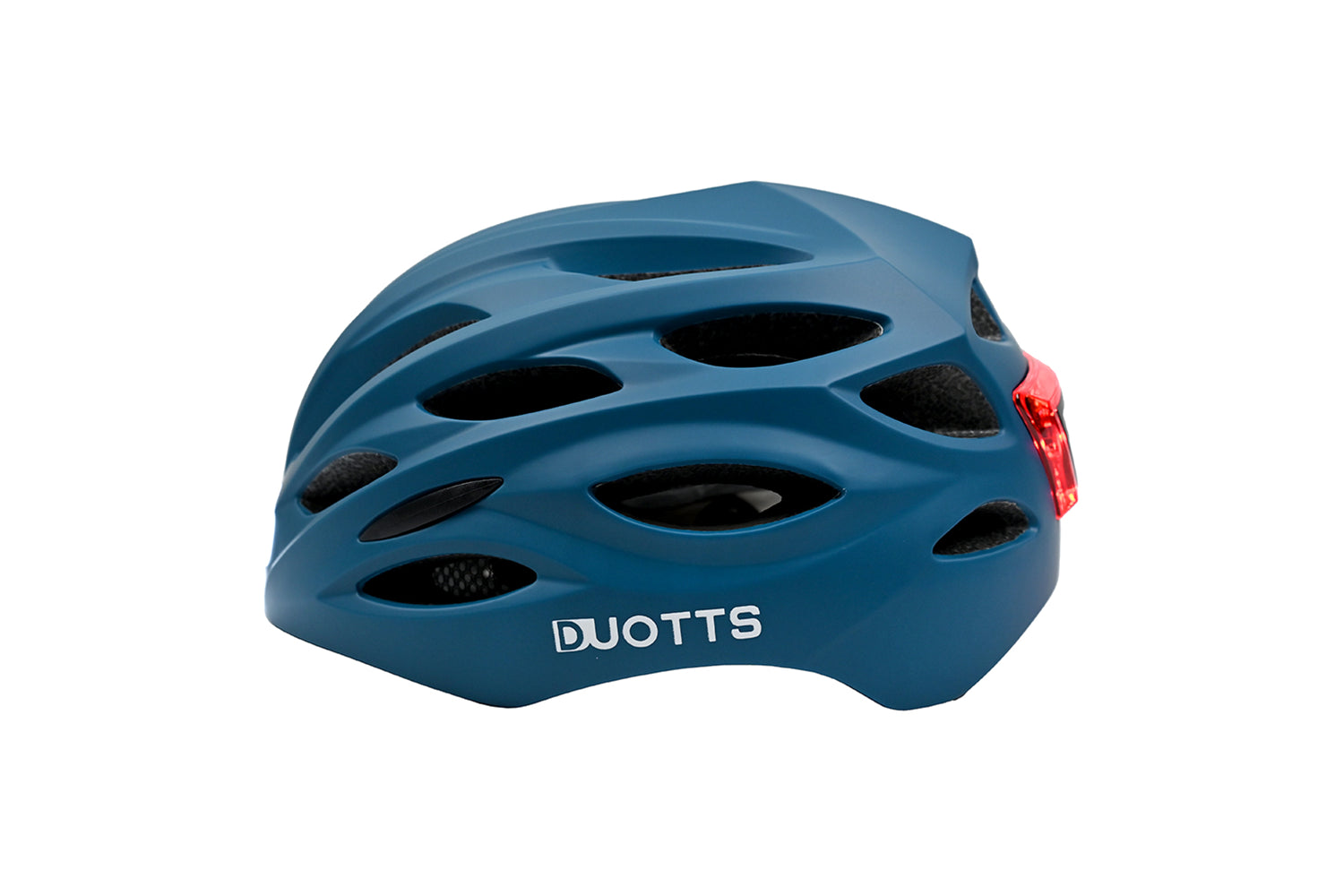Duotts blue helmet for enhanced safety during cycling, offering lightweight protection and adjustable straps for a secure fit.
